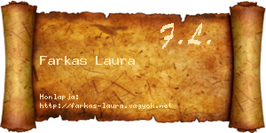 Farkas Laura névjegykártya