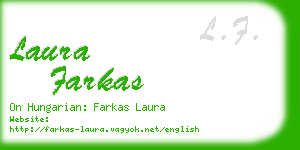 laura farkas business card